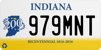 IN license plate 979MNT
