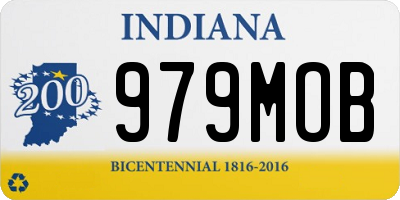 IN license plate 979MOB