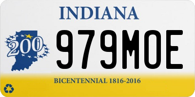IN license plate 979MOE