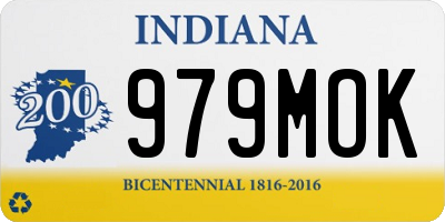 IN license plate 979MOK