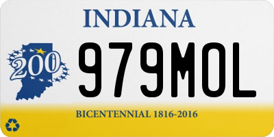 IN license plate 979MOL