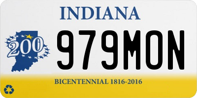 IN license plate 979MON