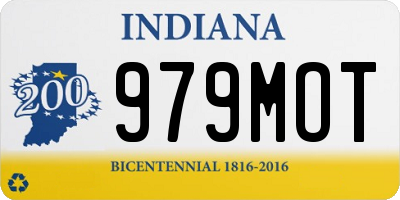 IN license plate 979MOT