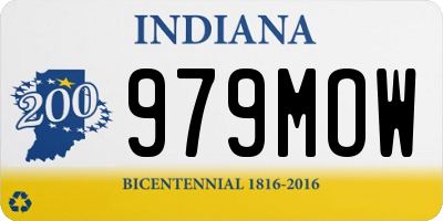 IN license plate 979MOW