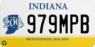 IN license plate 979MPB