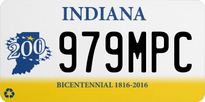 IN license plate 979MPC