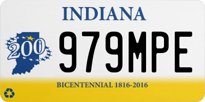 IN license plate 979MPE