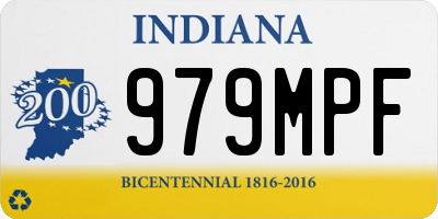 IN license plate 979MPF