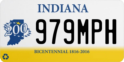 IN license plate 979MPH