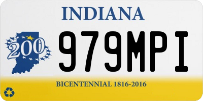 IN license plate 979MPI