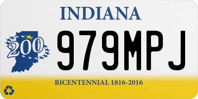 IN license plate 979MPJ