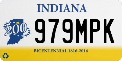 IN license plate 979MPK