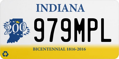 IN license plate 979MPL