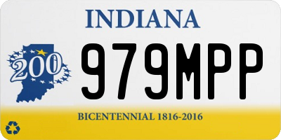 IN license plate 979MPP