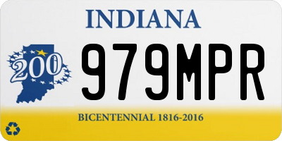 IN license plate 979MPR