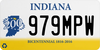 IN license plate 979MPW