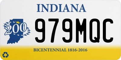 IN license plate 979MQC