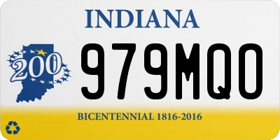 IN license plate 979MQO