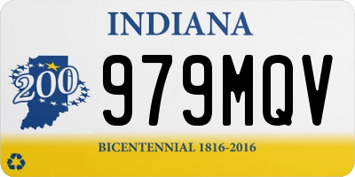 IN license plate 979MQV