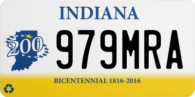 IN license plate 979MRA