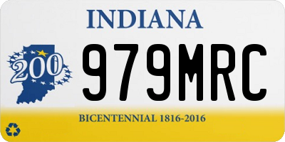 IN license plate 979MRC