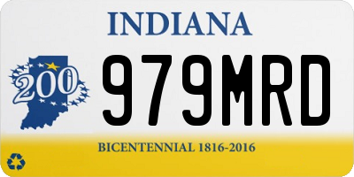 IN license plate 979MRD