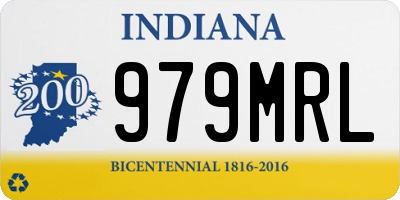 IN license plate 979MRL