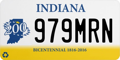 IN license plate 979MRN