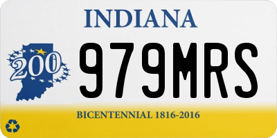 IN license plate 979MRS