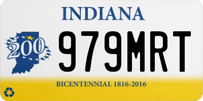 IN license plate 979MRT