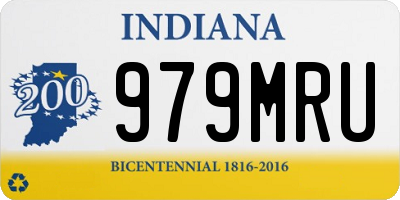 IN license plate 979MRU