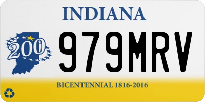 IN license plate 979MRV