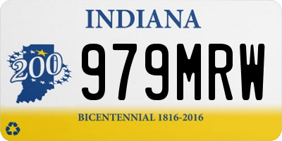 IN license plate 979MRW