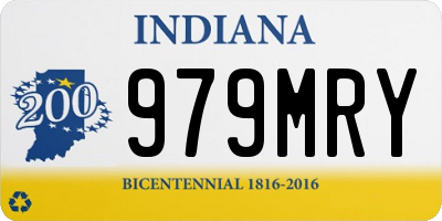 IN license plate 979MRY
