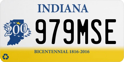 IN license plate 979MSE