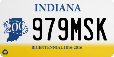 IN license plate 979MSK