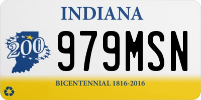 IN license plate 979MSN