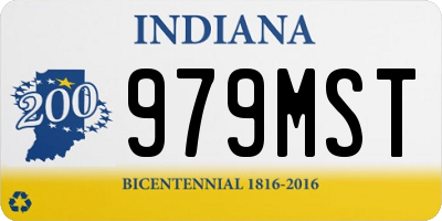 IN license plate 979MST