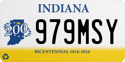 IN license plate 979MSY