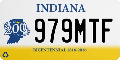 IN license plate 979MTF