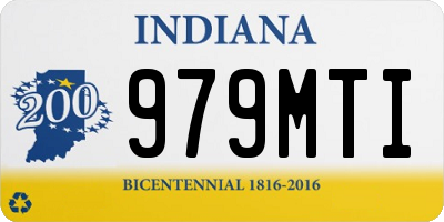 IN license plate 979MTI