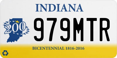 IN license plate 979MTR
