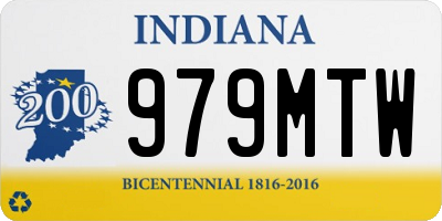 IN license plate 979MTW