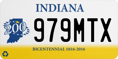 IN license plate 979MTX