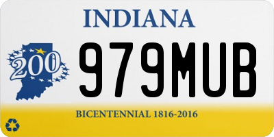 IN license plate 979MUB