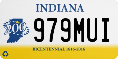 IN license plate 979MUI