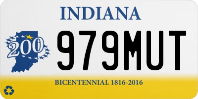 IN license plate 979MUT