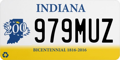 IN license plate 979MUZ