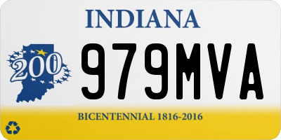 IN license plate 979MVA