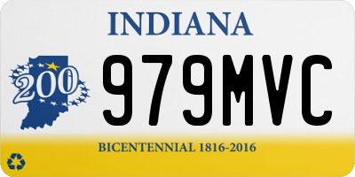 IN license plate 979MVC